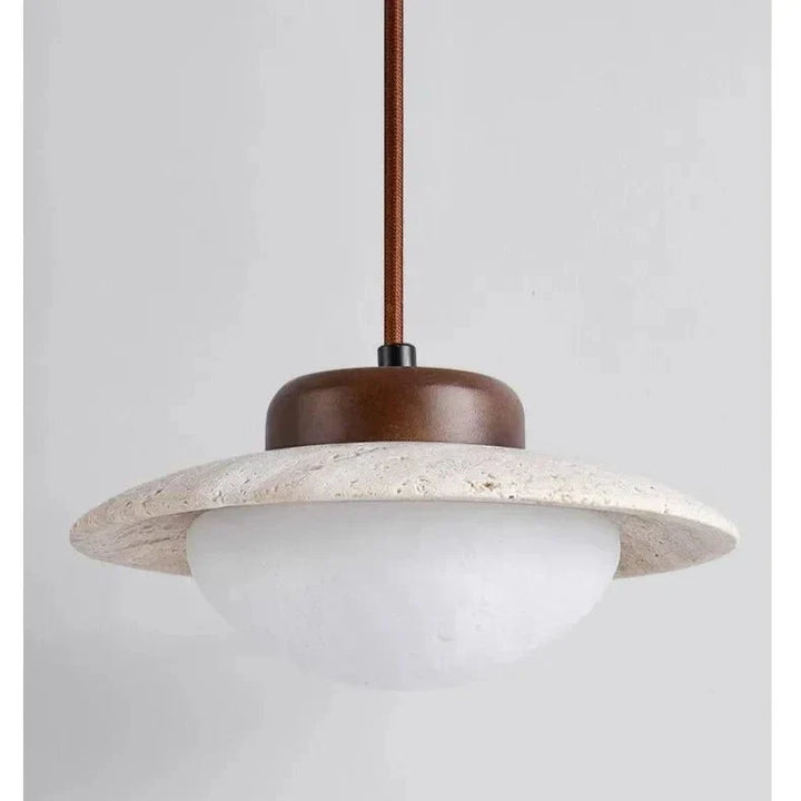 Lampa wisząca Wandmoer i kamień