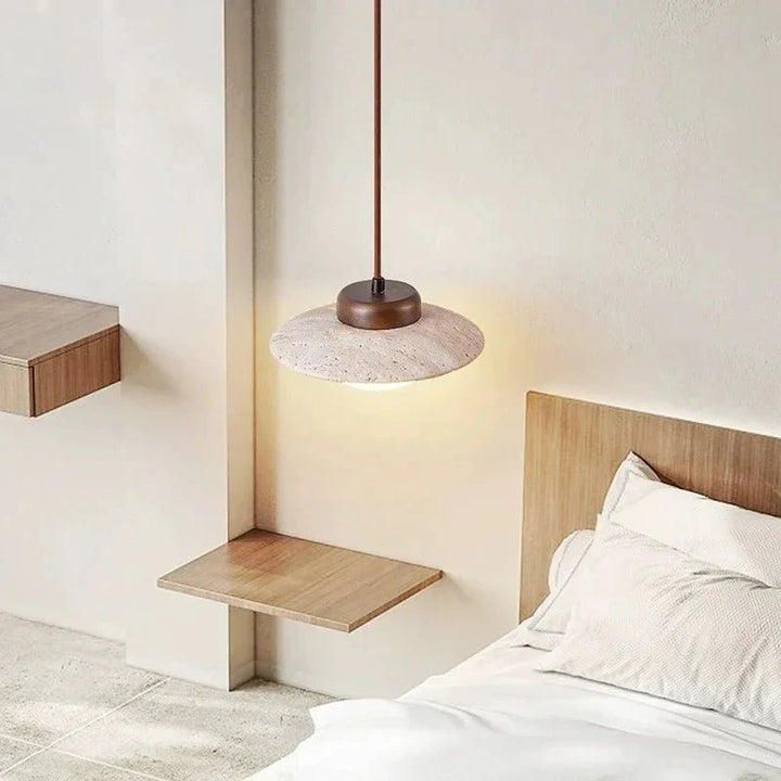 Lampa wisząca Wandmoer i kamień