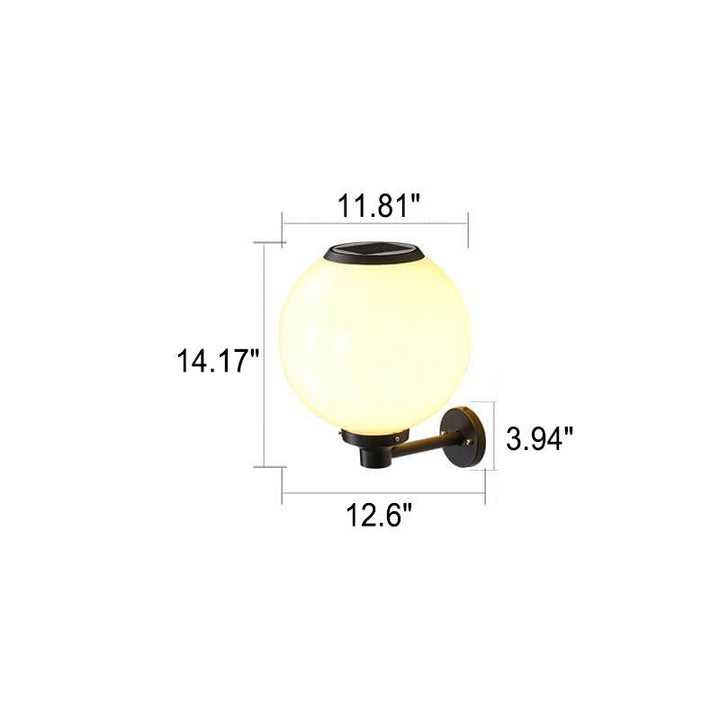 Wodoodporna lampa ścienna na energię słoneczną do użytku zewnętrznego