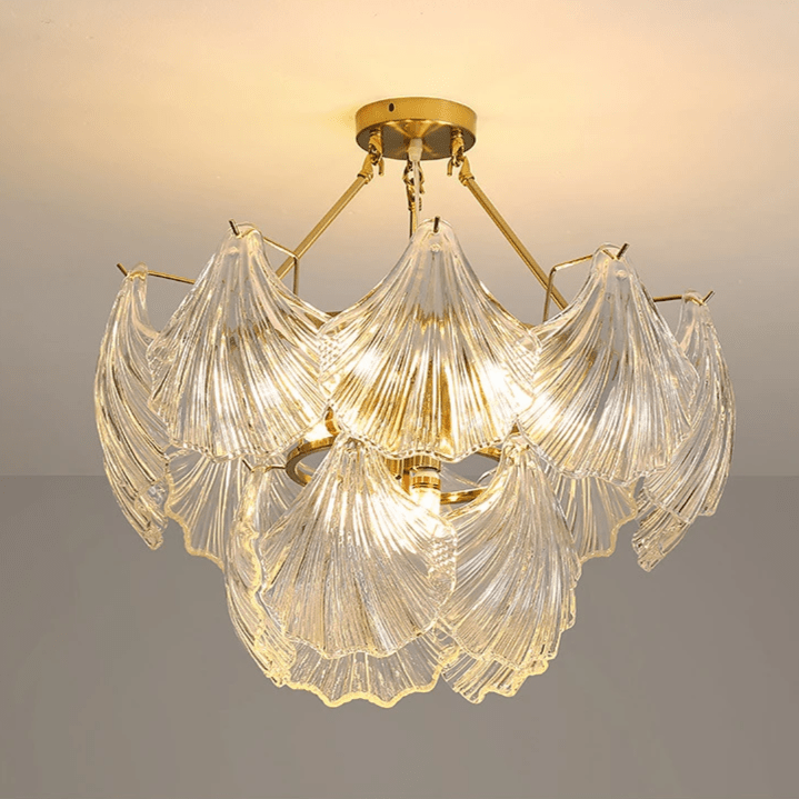 Lampa wisząca z miękką muszlą