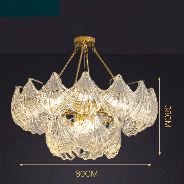 Lampa wisząca z miękką muszlą