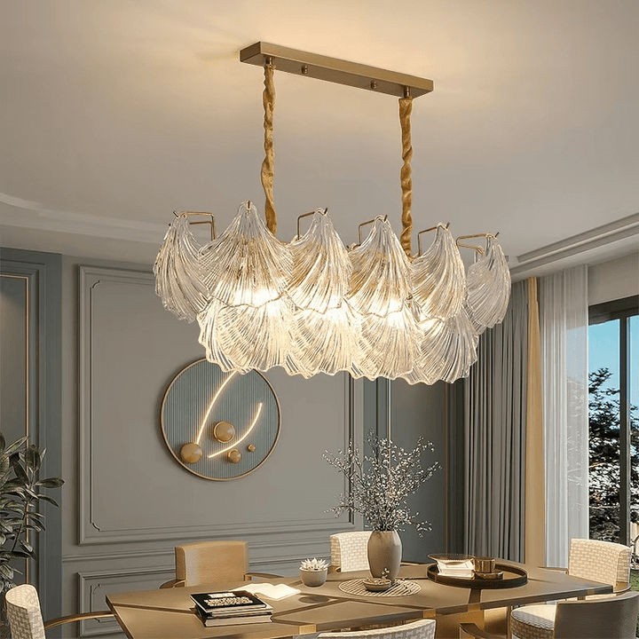 Lampa wisząca z miękką muszlą