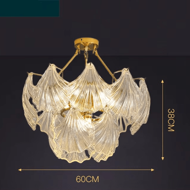 Lampa wisząca z miękką muszlą