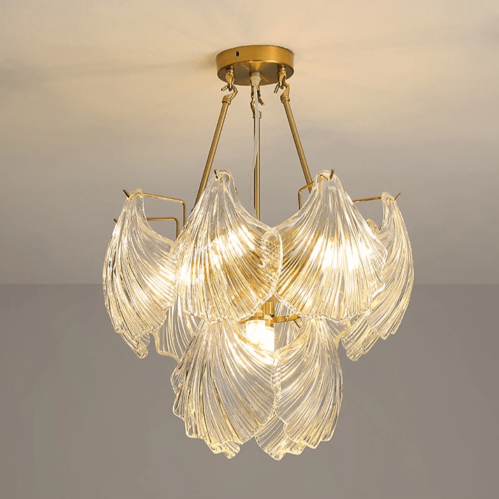 Lampa wisząca z miękką muszlą
