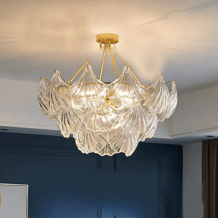 Lampa wisząca z miękką muszlą