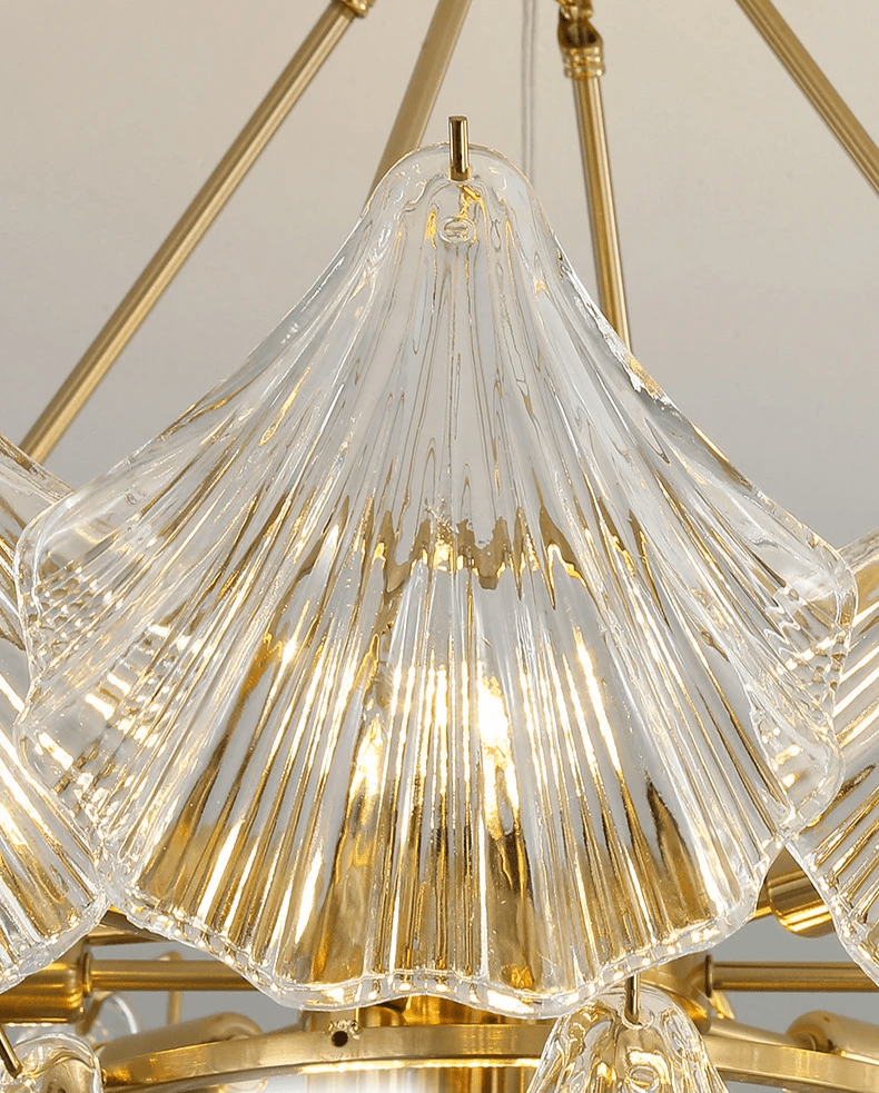 Lampa wisząca z miękką muszlą