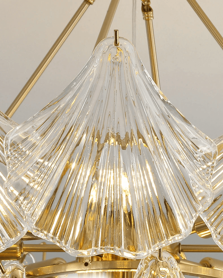 Lampa wisząca z miękką muszlą